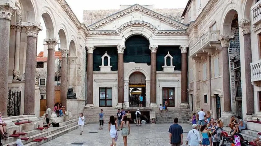 Il Palazzo di Diocleziano in una foto d’archivio
