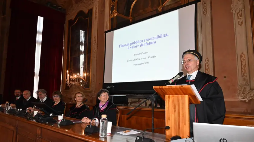 L'ex ministro Daniele Franco a Ca' Foscari