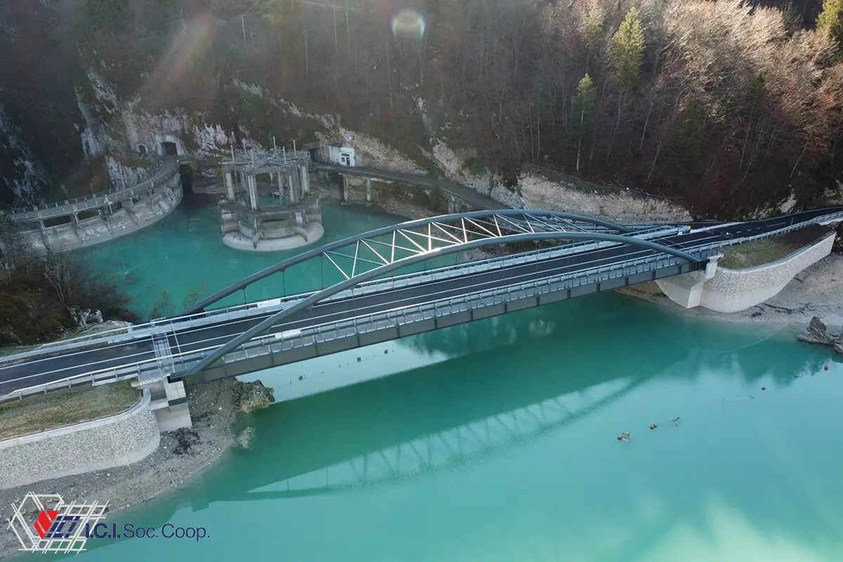 Il ponte di Barcis realizzato da Ici Coop