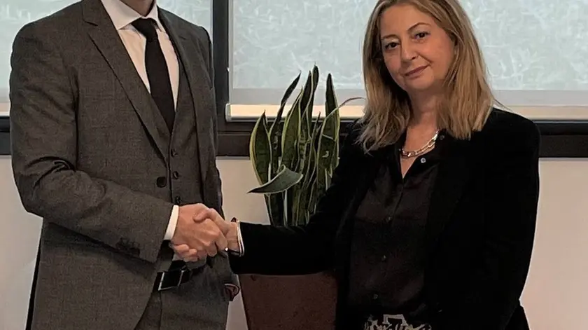 Alberto Grotto, presidente di FutureLab SpA, e Silvia Gamba, presidente di Gamba Bruno SpA