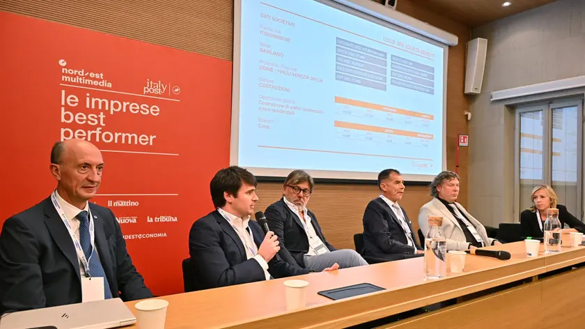 Da sinistra, Gianfranco Pilosio. Giacomo Petrucco, Tiziano Giuliani, Maurizio Marchesini, Alessandro Cosani