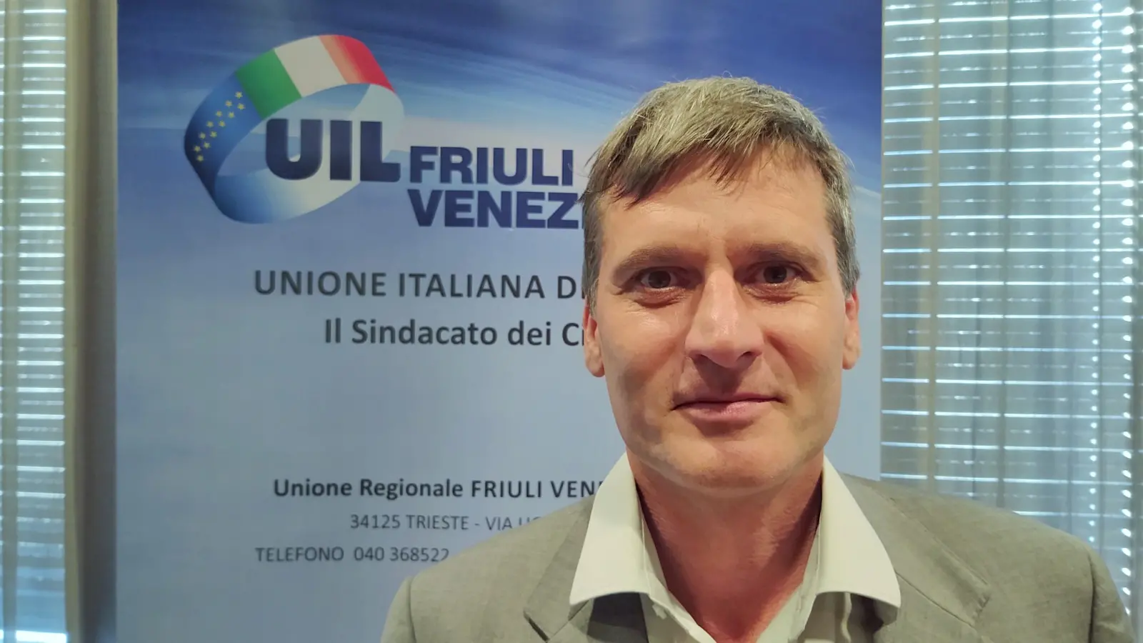 Il segretario generale di Uil Fvg, Matteo Zorn