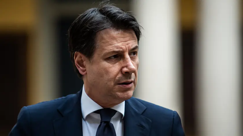 27/04/2020 Milano, il presidente del Consiglio Giuseppe Conte in Prefettura a Milano