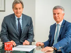 Il presidente di Sparkasse Brandstätter con l'ad Calabrò