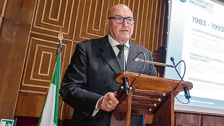 Il presidente di Interporto Padova Franco Pasqualetti