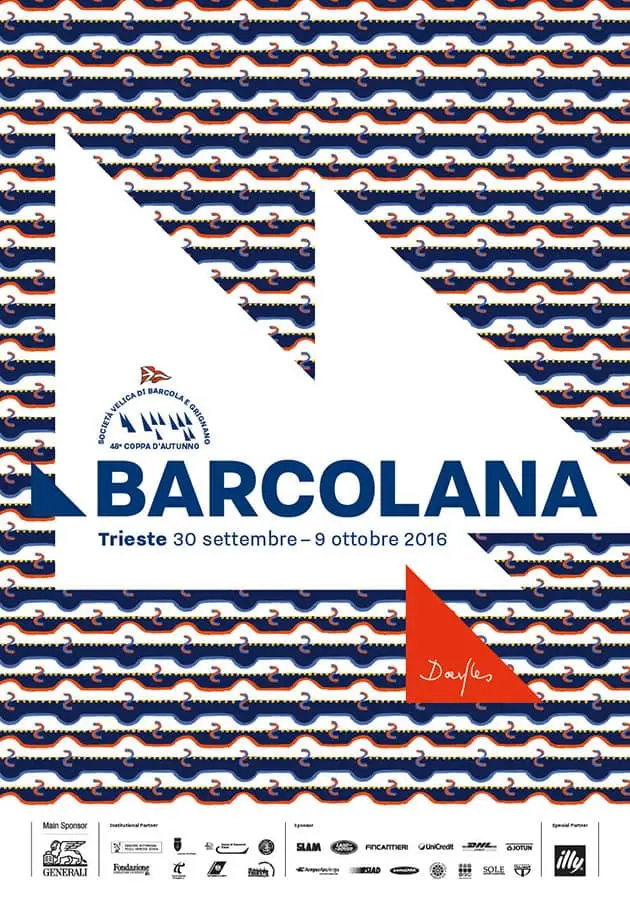 Forme, colori e concetti diversi: è sempre Trieste la protagonista dei manifesti della Barcolana. Nel corso degli anni, ogni artista ha saputo intrappolare la festa della vela in una sola immagine, giocando con i colori della città e con le sue riconoscibili forme. Così si rincorrono le barche sullo sfondo blu, le bandiere bianche con i suoi messaggi e il vento amico delle vele