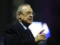 VALENCIA, SPAIN - FEBRUARY 22: Florenitno Perez, president of Real Madrid prior the Liga match between Levante UD and Real Madrid CF at Ciutat de Valencia on February 22, 2020 in Valencia, Spain. (Photo by Eric Alonso/Getty Images)