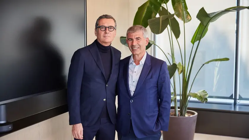 Francesco Milleri, presidente e ad di EssilorLuxottica e Patrick Chalhoub, Group President di Chalhoub