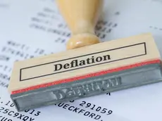 Deflation, cash value, increase, capital market, capital markets, monetary market, stability, EZB, cash value, development, stamp, symbol, decline, pr...