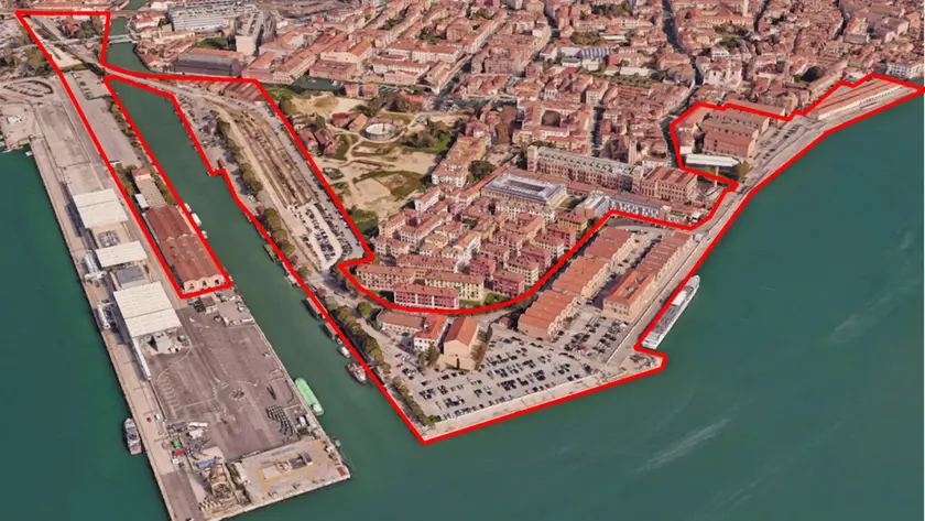 Il waterfront di Venezia interessato dal progetto