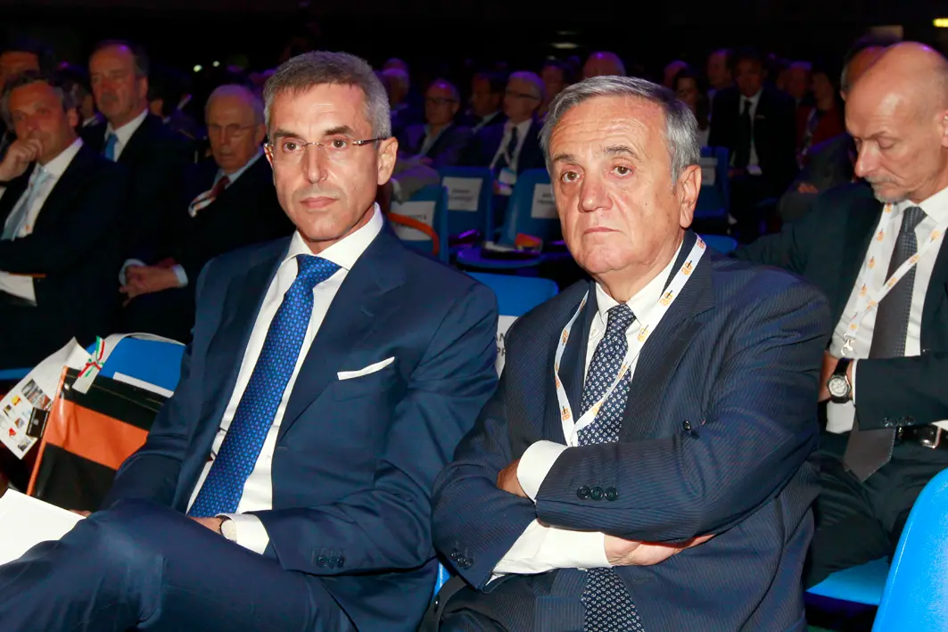 Alessandro Vardanega e Maurizio Sacconi, ministro del Lavoro nel 2011