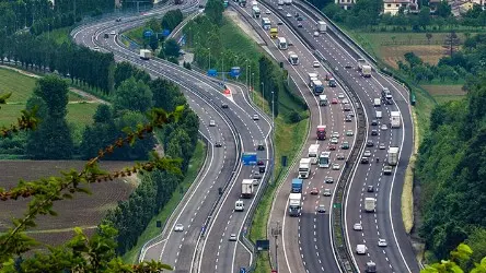 Un tratto dell'autostrada Brescia Padova