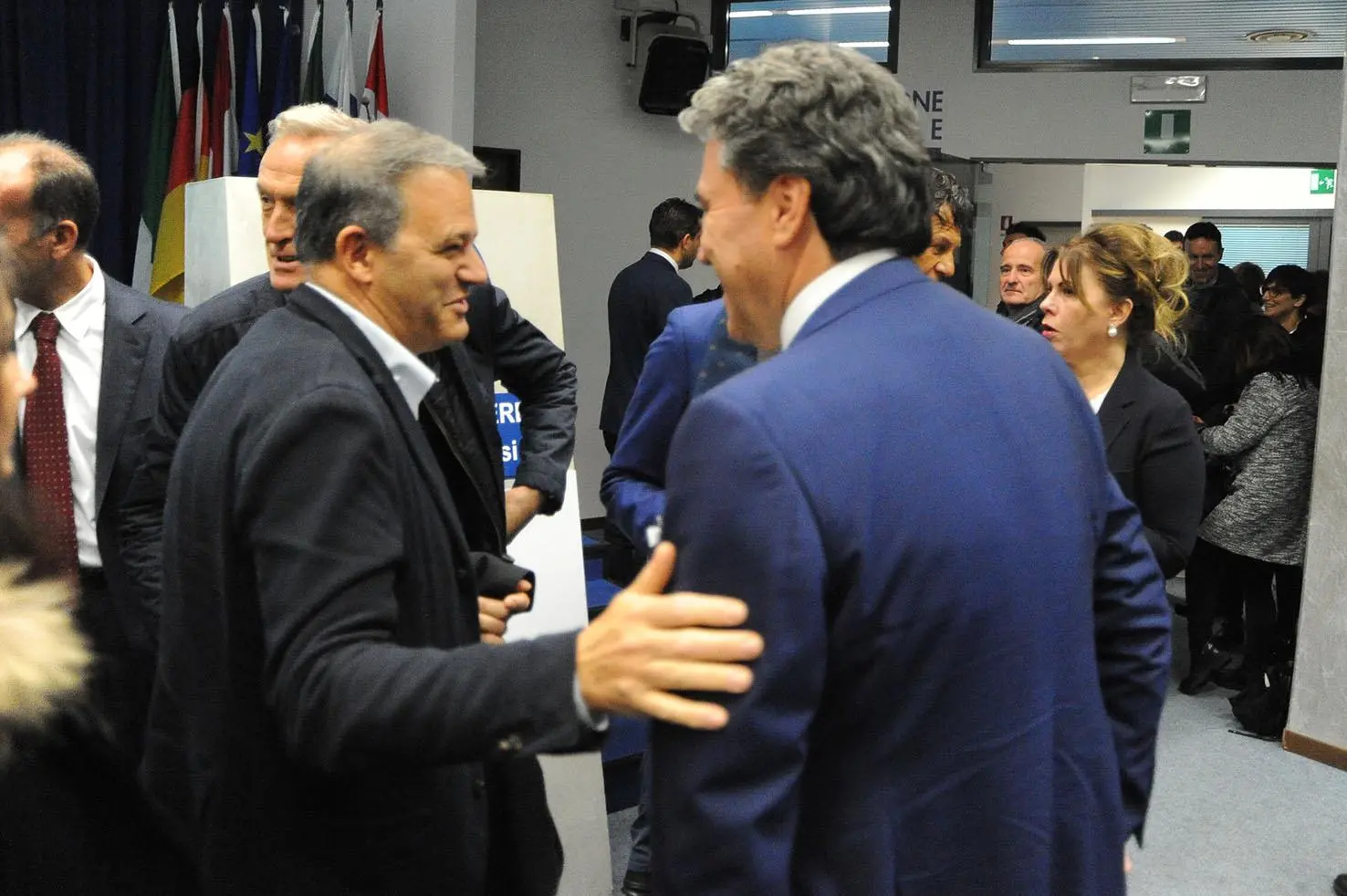 L'ad di Thelios Gianni Zoppas e l'ad di Safilo Angelo Trocchia
