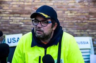Stefano Puzzer, sindacalista dei portuali di Trieste e leader dei no green pass durante la pandemia
