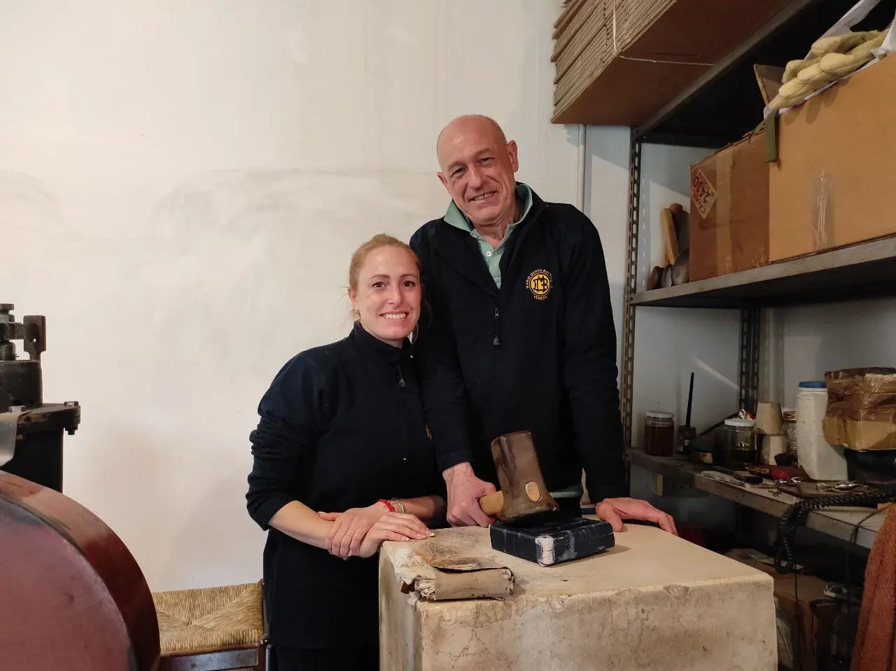 Marino Menegazzo con la figlia Eleonora