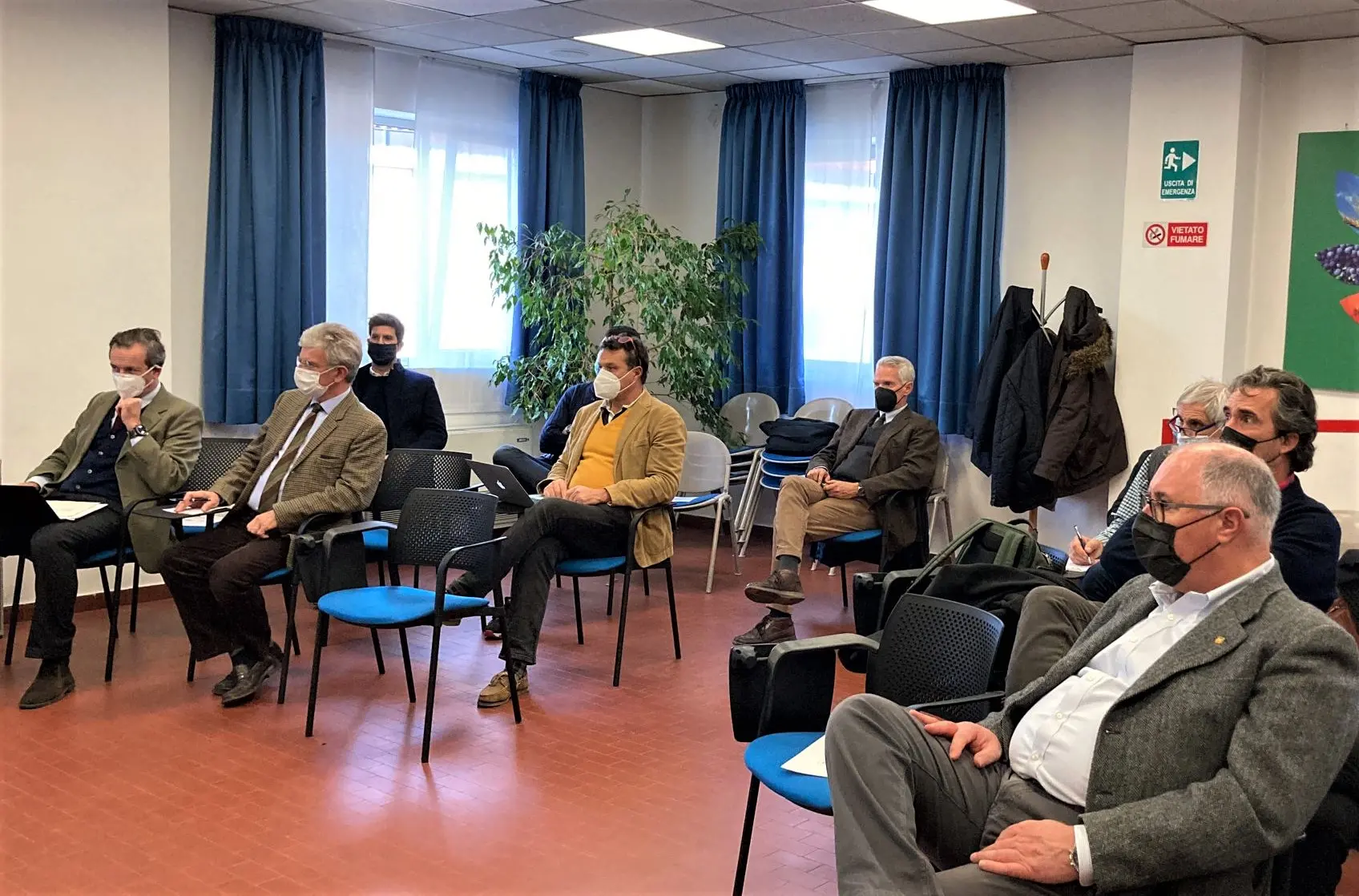 Alcuni imprenditori presenti all'incontro