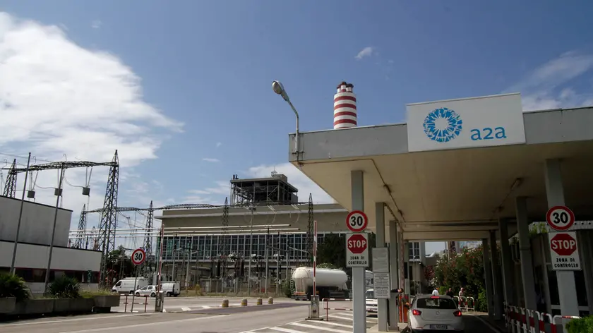 L'ingresso della centrale di A2A a Monfalcone