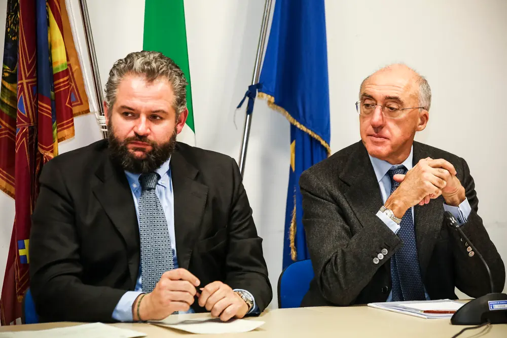 A destra Enrico Marchi, presidente di Save