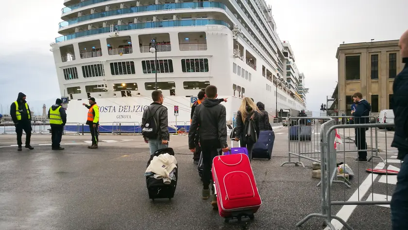 Trieste 17 Novembre 2019. Mega navi dirottate da Venezia a Trieste per la grave situazione della citta' lagunare. © Foto Asia Petrussi