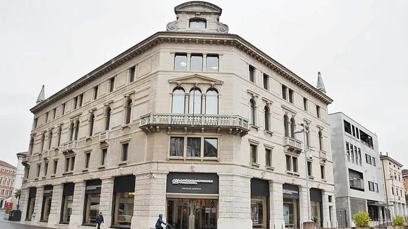 Il quartier generale di Crédit Agricole Friuladria a Pordenone