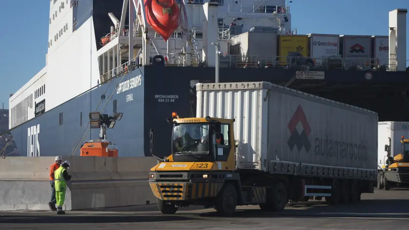 Il RoRo Cappadocia al terminal Hhla di Trieste