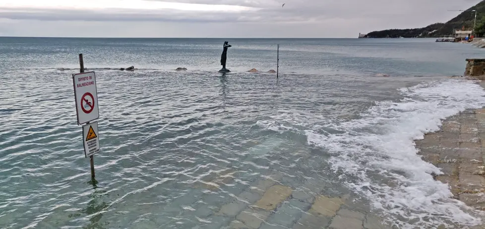 Lasorte Trieste 13/11/19 - Barcola, Alta Marea, Acqua Alta