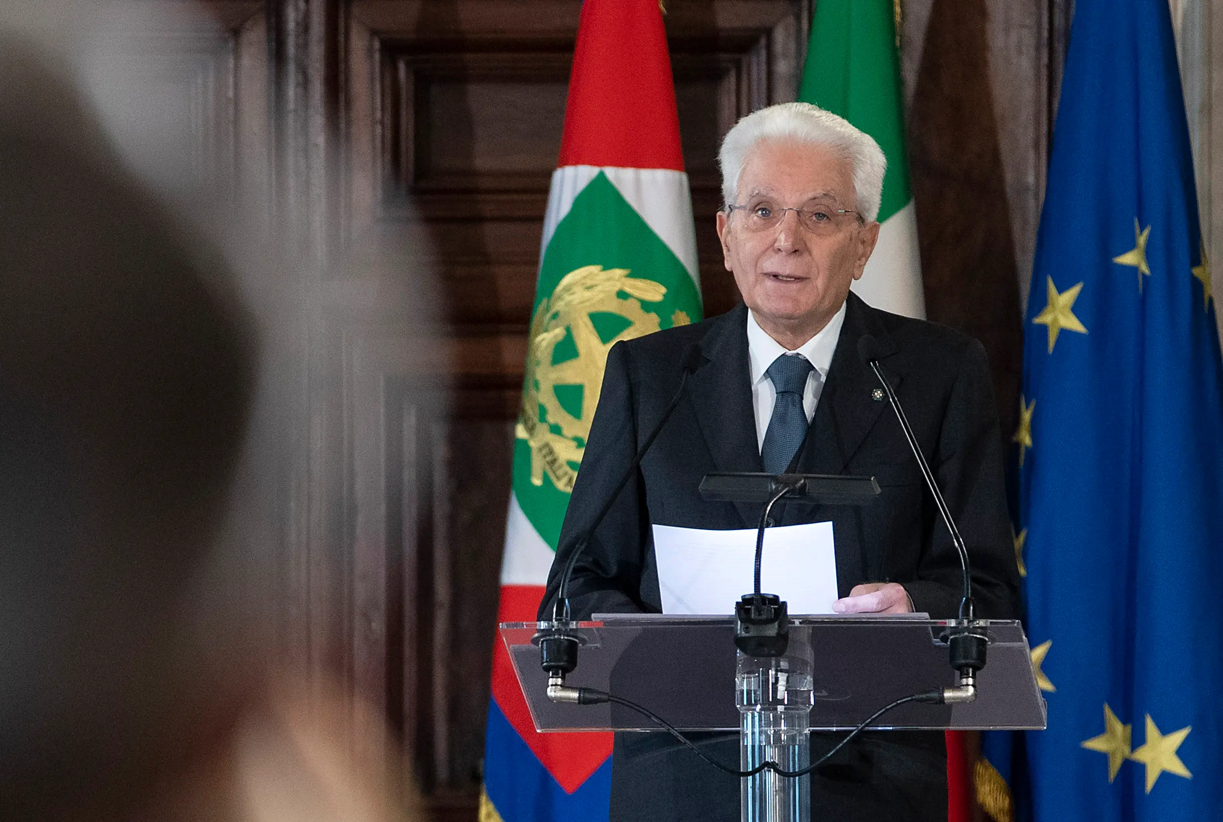 Il presidente della Repubblica Sergio Mattarella