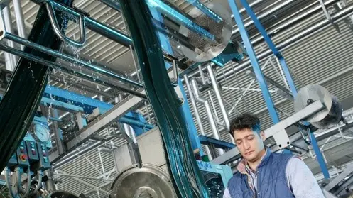 L'interno dello stabilimento