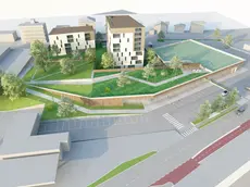 ROVERETO ex marangoni rovereto via del garda rendering