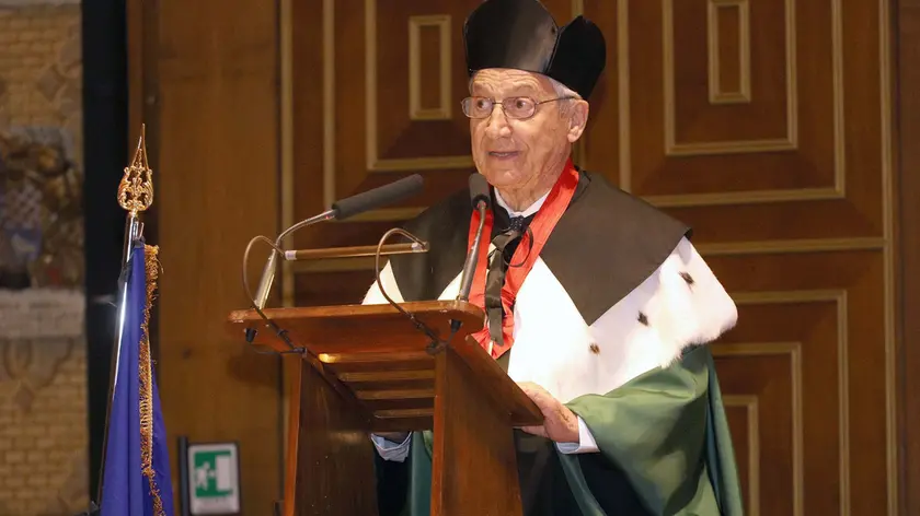 Francesco Canella nel giorno della laurea ad honorem all'Università di Padova