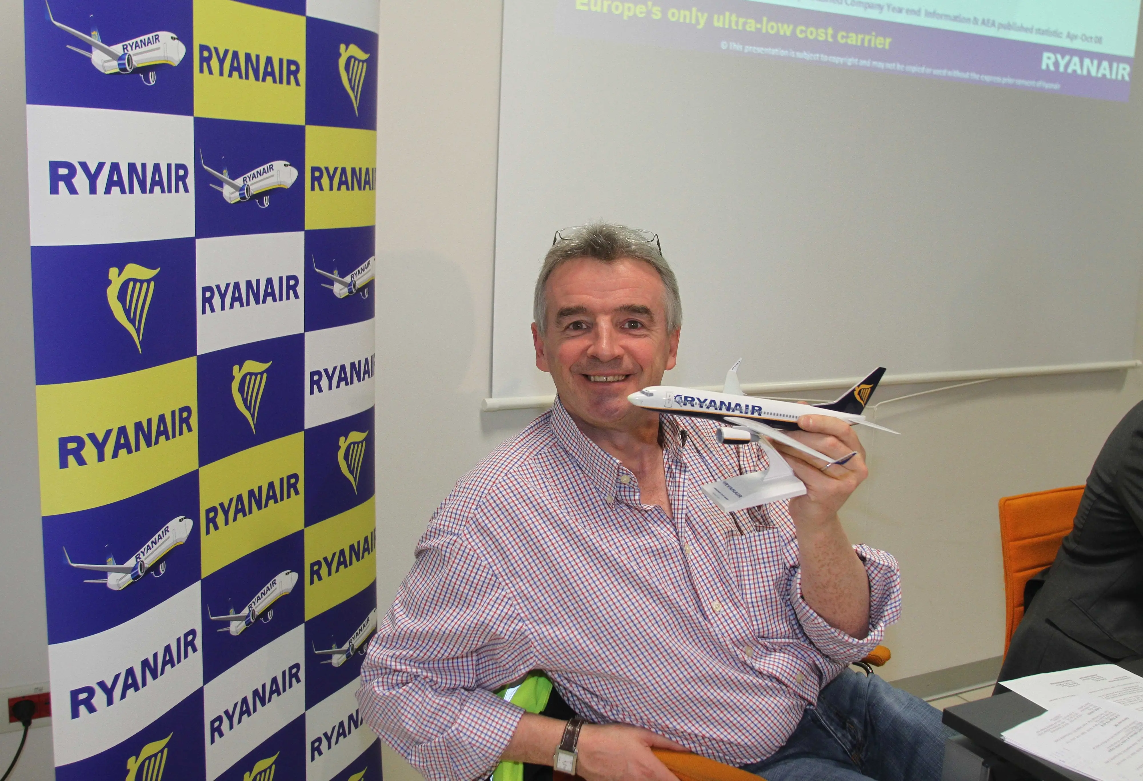 Agostini Treviso conferenza stampa Michael O'Leary della Ryanair