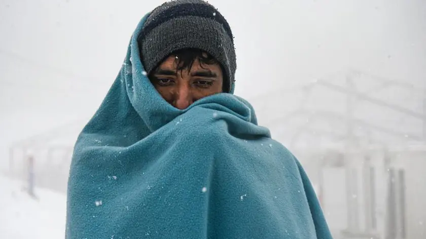 Un migrante in una foto di repertorio