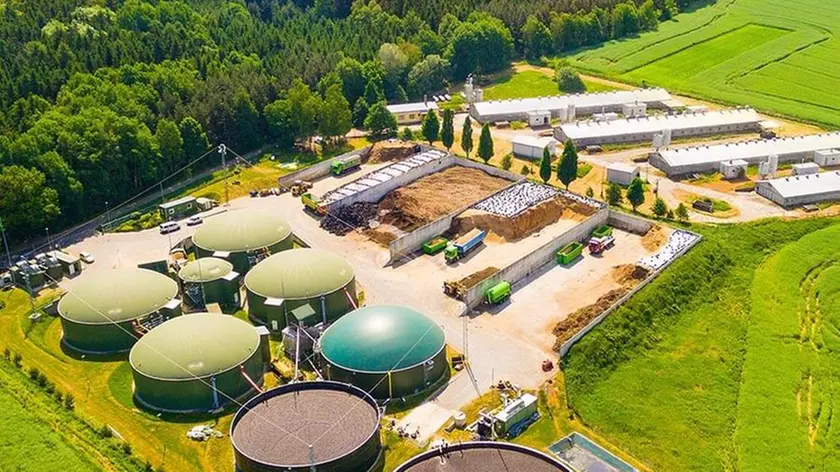 Un impianto per il trattamento del biogas