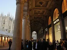 Il megastore Benetton a Milano in piazza Duomo