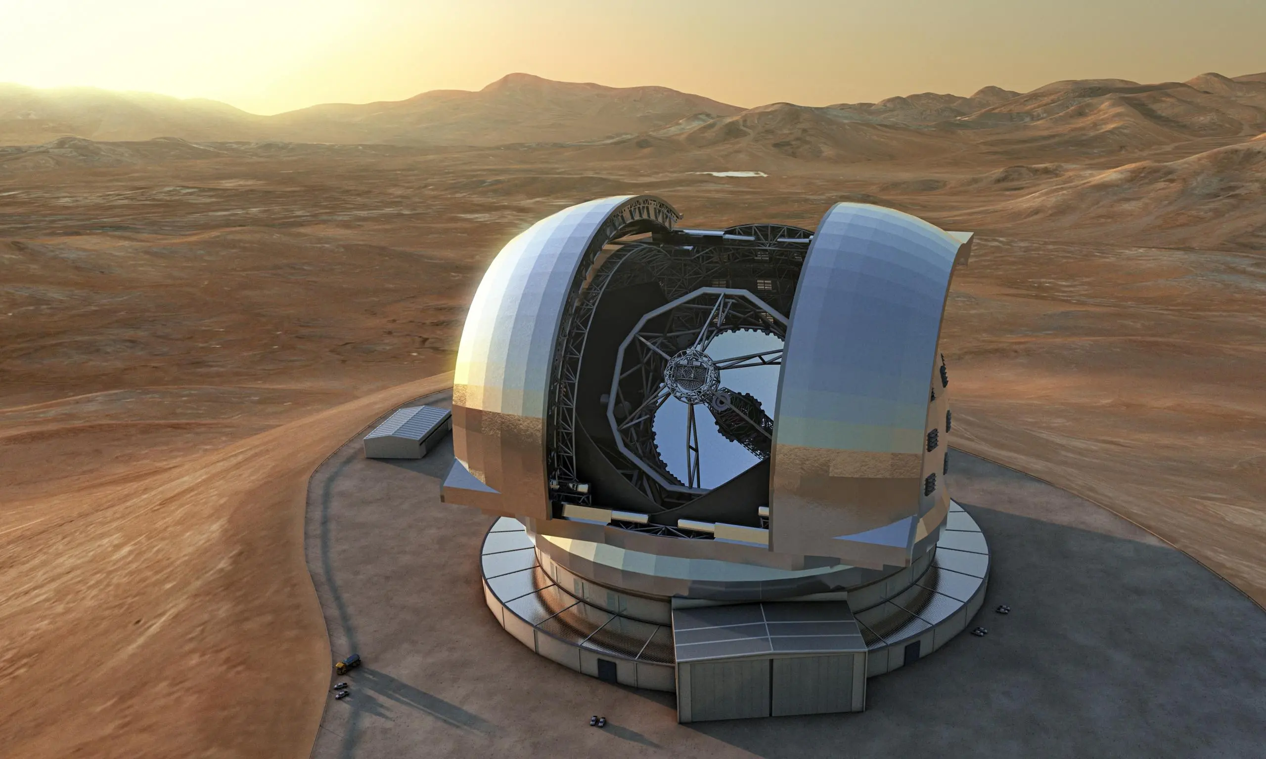Elt, il più grande telescopio del mondo ancora in costruzione da parte di Cimolai