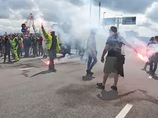 La protesta dei portuali a Trieste (Lasorte)