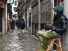 Interpress\M.Tagliapietra Venezia 17.11.2019.- Acqua alta eccezionale. San Filippo e Giacomo.
