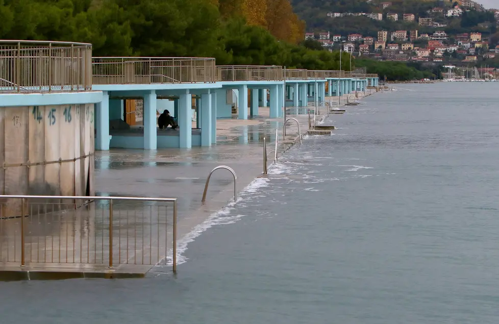 Lasorte Trieste 13/11/19 - Barcola, Alta Marea, Acqua Alta