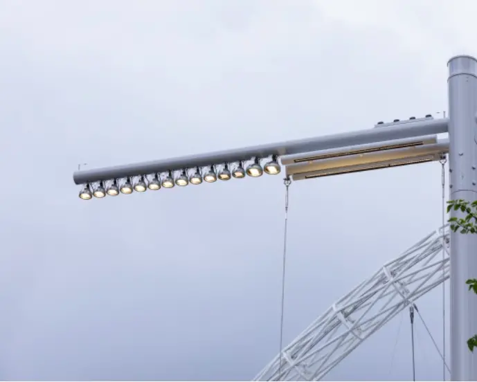 Particolare dell'illuminazione a Led