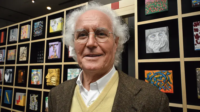 19/11/2014 Roma. La mostra Imago Mundi - Luciano Benetton Collection, al Museo Carlo Bilotti fino all'11 gennaio 2015. 2000 opere 10x12 centimetri da Egitto, Eritrea, Etiopia, Gambia, Kenia, Marocco Mauritania, Mozambico, Senegal, Somalia, Sudafrica, Sudan, Tanzania, Tunisia, Zanzibar, Zimbawe. Luciano Benetton