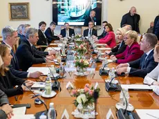 La riunione tenutasi a Lubiana (foto da gov.si)