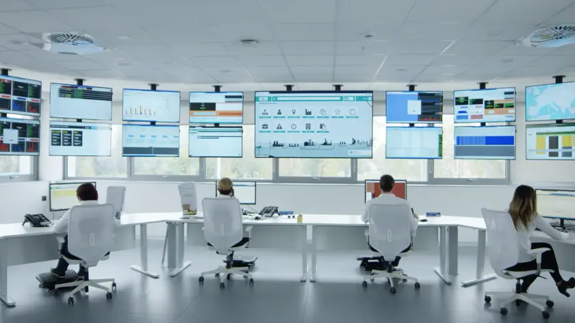 Sala di controllo alla Pietro Fiorentini