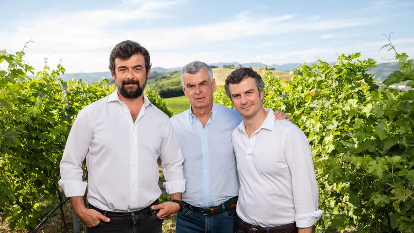 Da sinistra Riccardo (amministratore delegato), Umberto (presidente) e Alessandro Pasqua (amministratore delegato di Pasqua Usa).