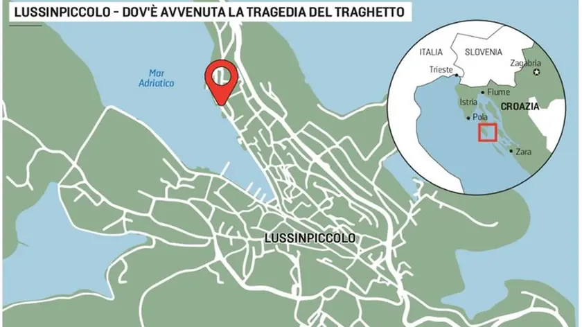 Lussinpiccolo: ecco il luogo dove è avvenuta la tragedia