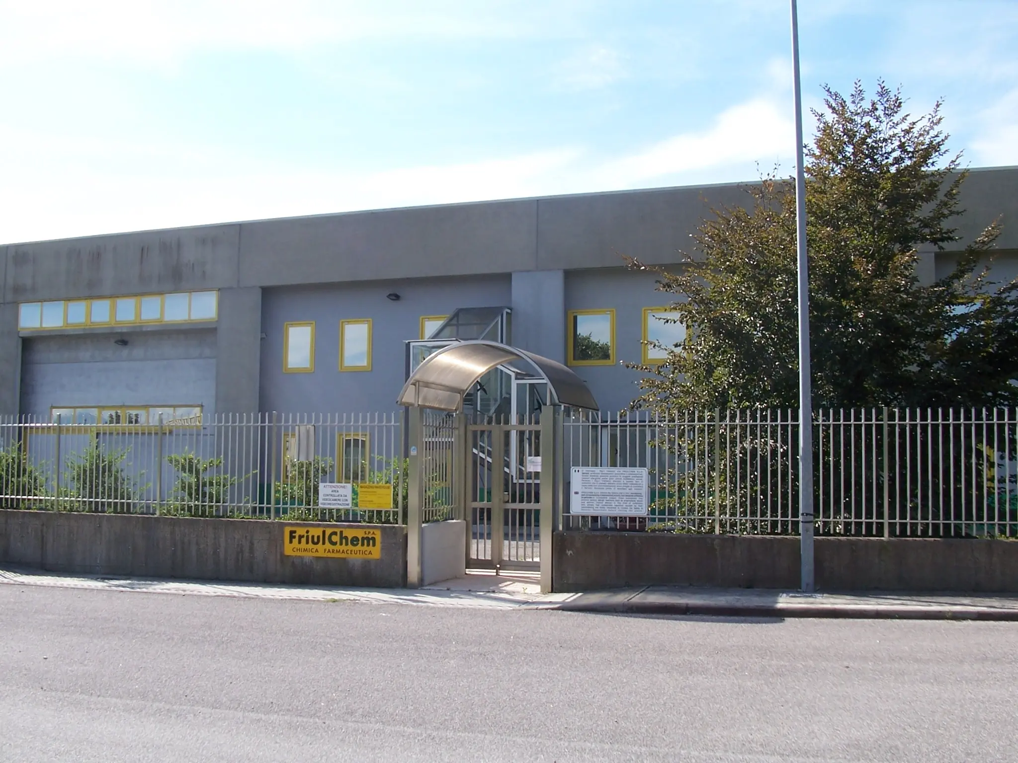 La sede di Friulchem a Vivaro (Pordenone)