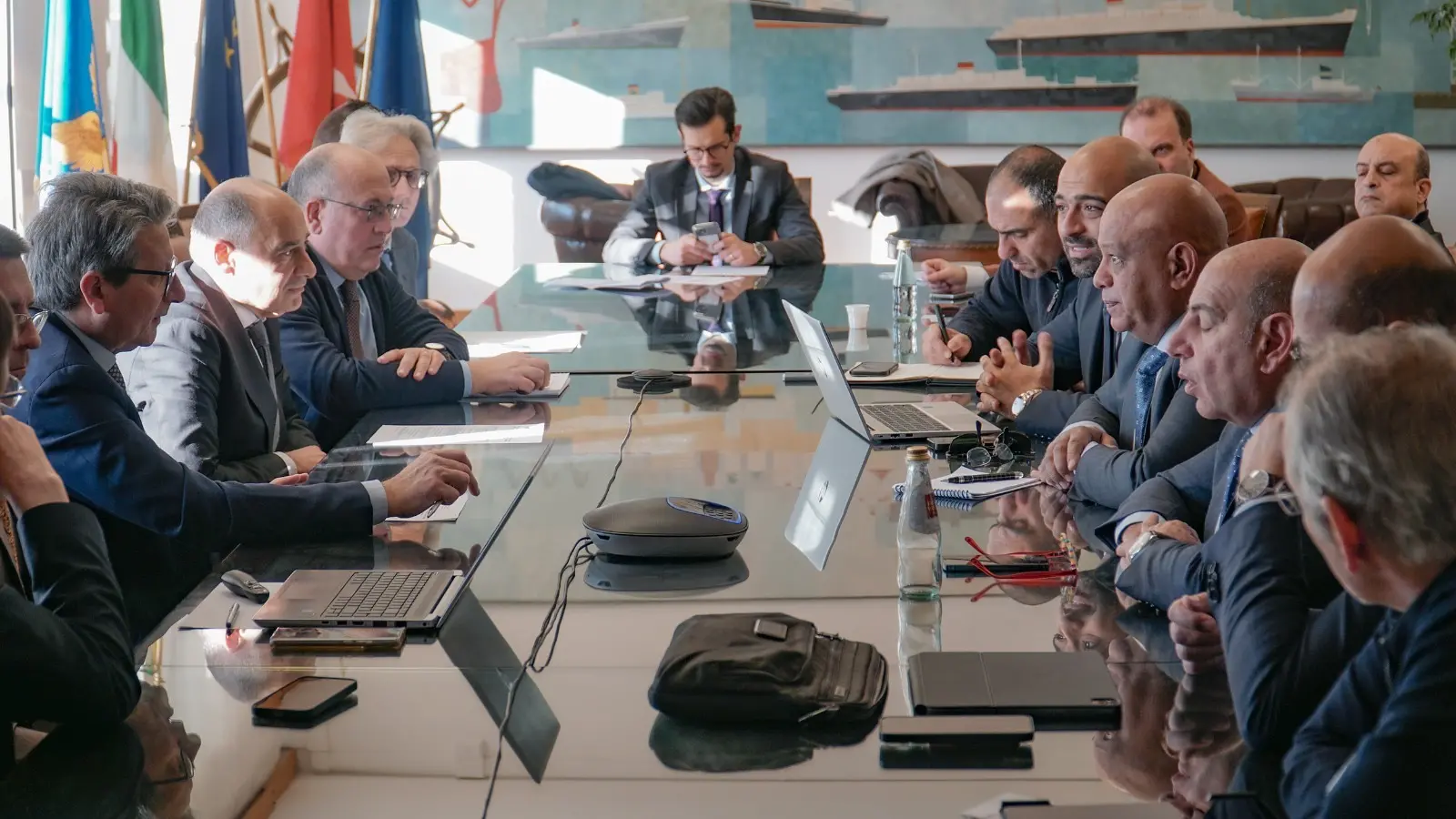 L'incontro con la delegazione di Damietta al Porto di Trieste