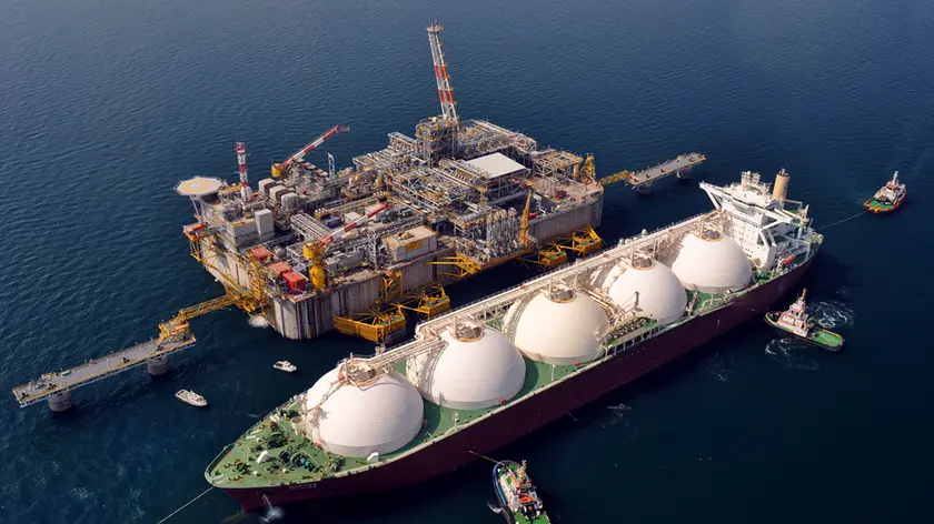 Il terminale di rigassificazione Adriatic lng a Porto Levante