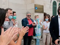 Silvano Trieste 2020-07-02 L'arrivo di Zeno D' Agostino alla sede dell'Autorita' Portuale