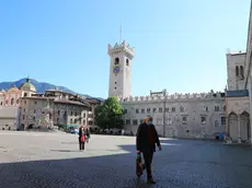 04/05/2020 Trento, Emergenza Coronavirus, inizio della Fase 2 in Trentino. Nella foto Piazza Duomo.