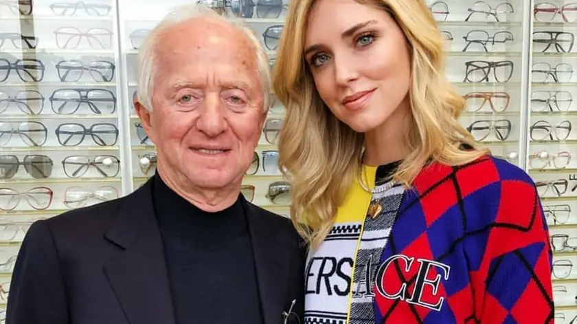 Del Vecchio e Ferragni in uno scatto postato sul profilo Instagram della influencer